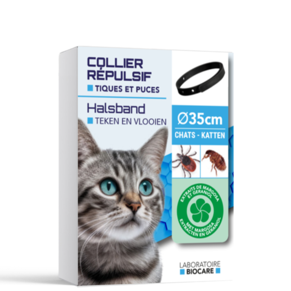 LABORATOIRE BIOCARE COLLIER RÉPULSIF CHAT 35CM
